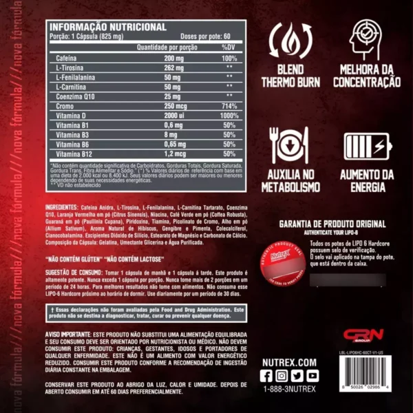 Lipo-6 Hardcore - Imagem 2